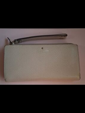 Kate Spade Staci Pastel Pink Long 2 Pocket Zip Around Clutch Wallet Wristlet Bag
